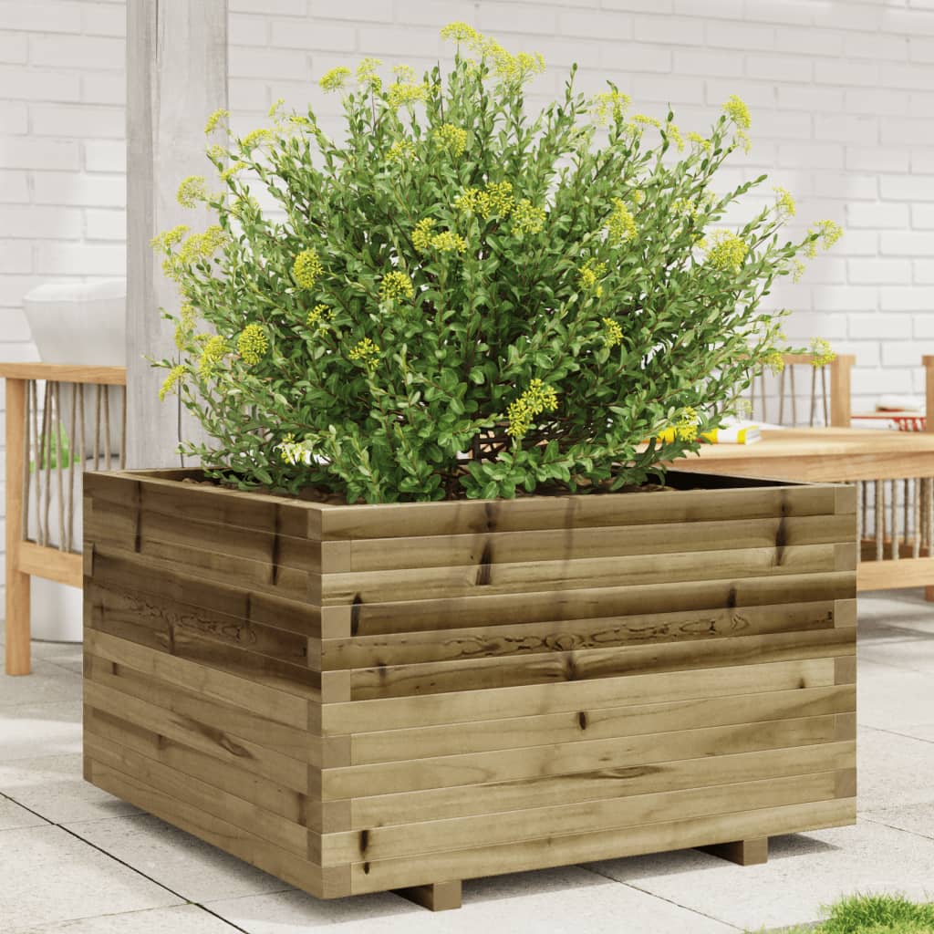 VidaXL Pflanzgefäß 80x80x49,5 cm imprägniertes Kiefernholz