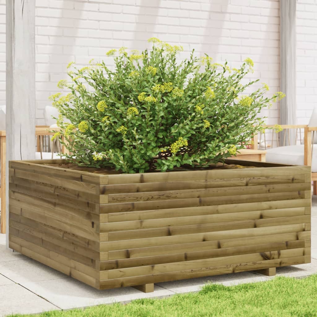 VidaXL Pflanzgefäß 110x110x49,5 cm imprägniertes Kiefernholz