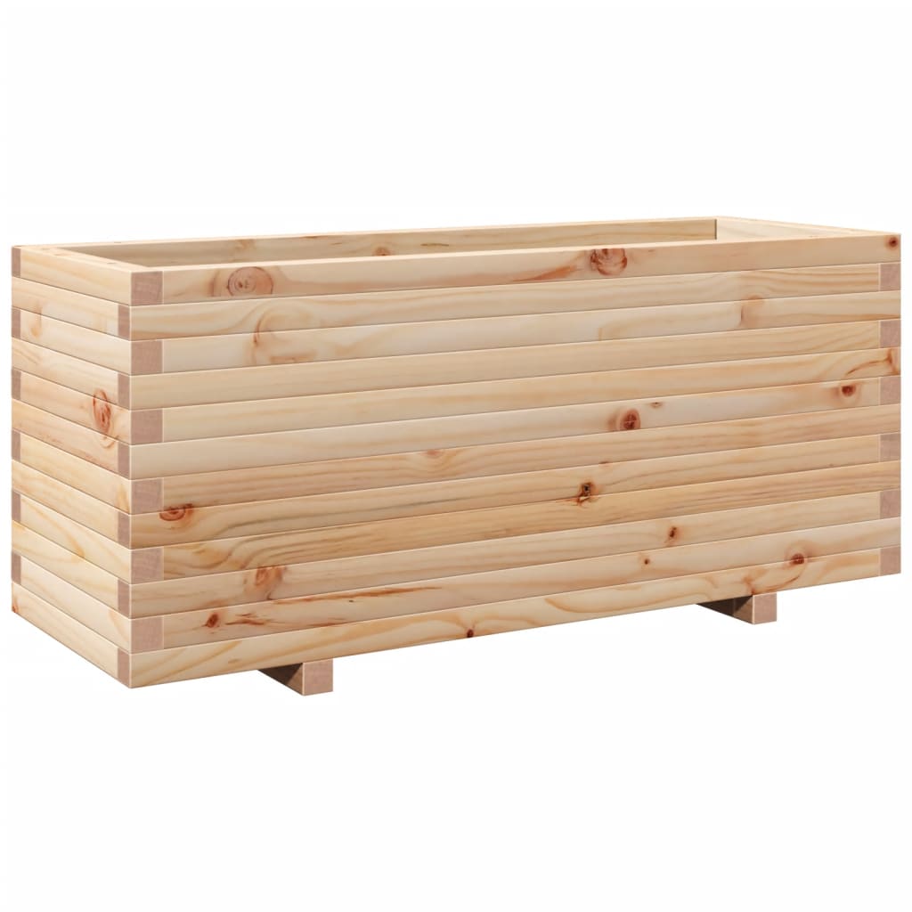 VidaXL Pflanzgefäß 110x40x49,5 cm massives Kiefernholz