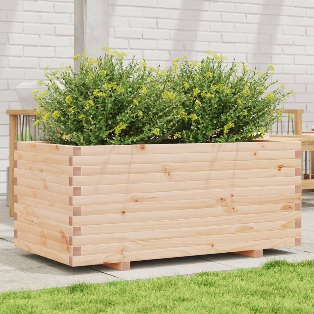 VidaXL Pflanzgefäß 110x60x49,5 cm massives Kiefernholz
