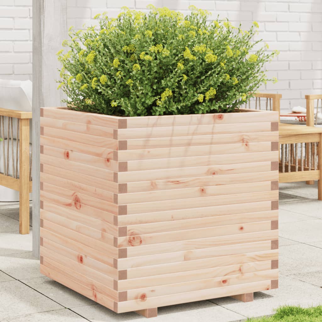 VidaXL Pflanzgefäß 70x70x72,5 cm aus massivem Kiefernholz