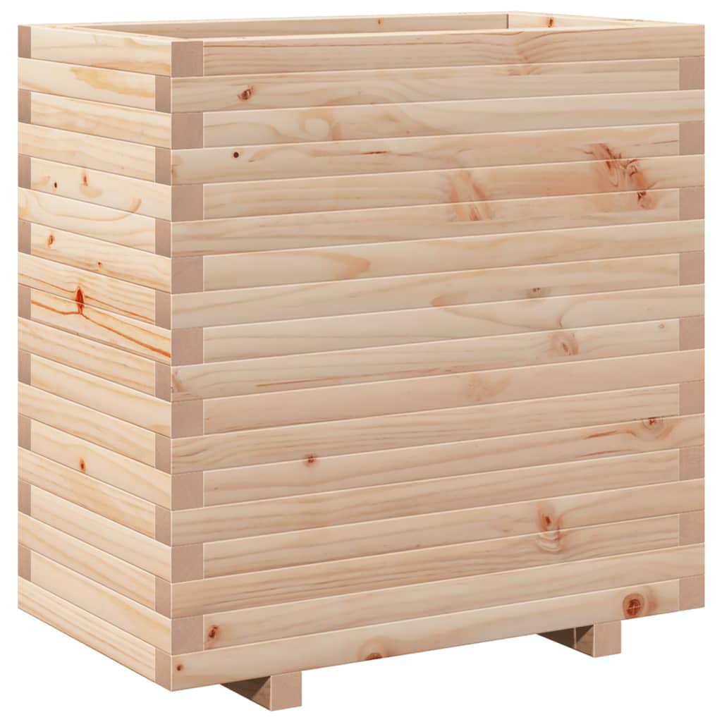 VidaXL Pflanzgefäß 70x40x72,5 cm aus massivem Kiefernholz