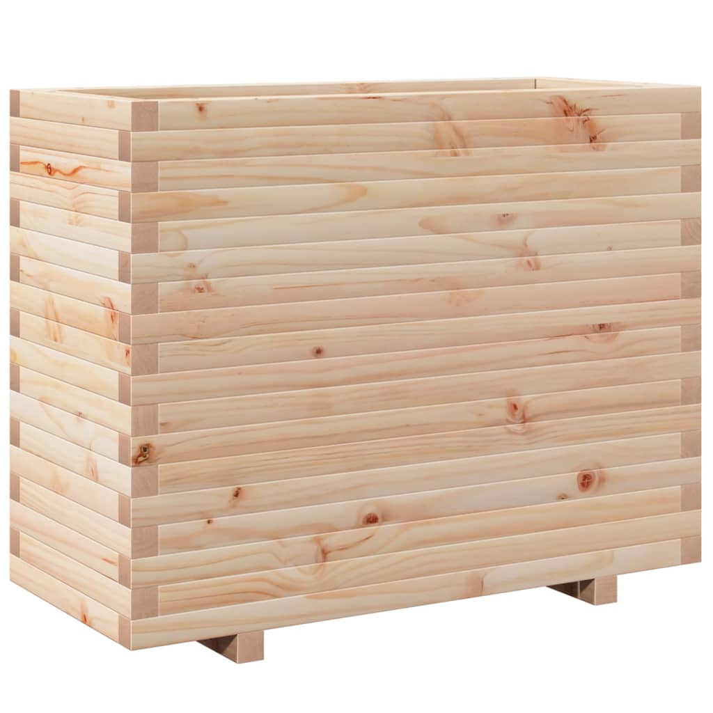 VidaXL Pflanzgefäß 90x40x72,5 cm massives Kiefernholz