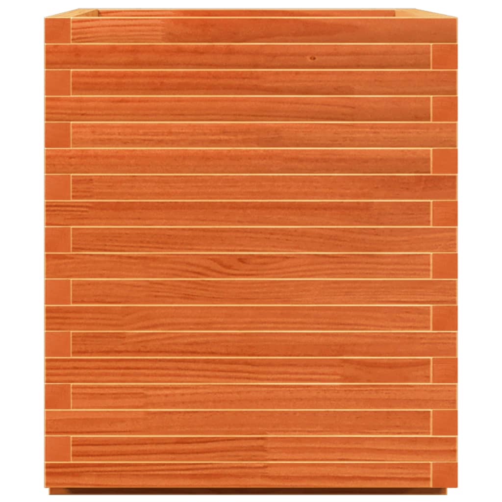 VidaXL Pflanzgefäß 90 x 60 x 72,5 cm, massives Kiefernholz, braun gewaschen