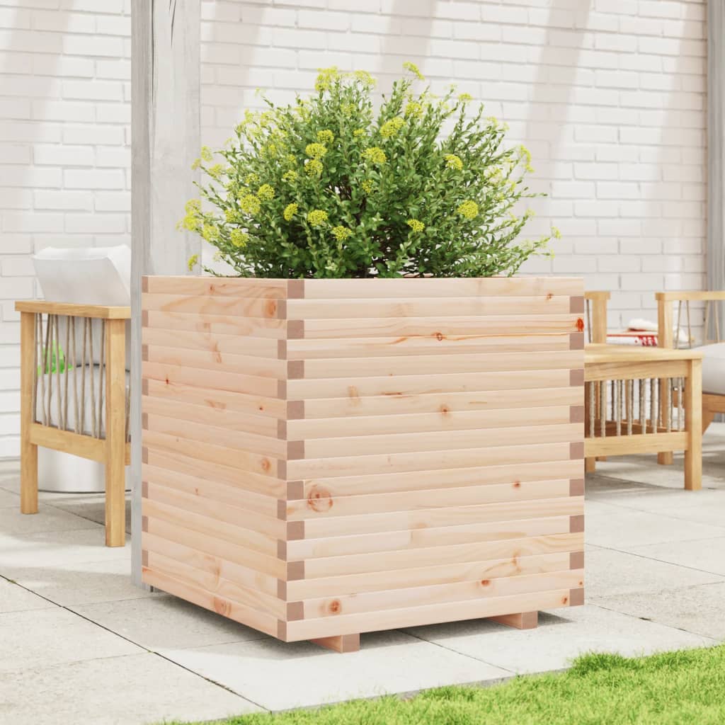 VidaXL Pflanzgefäß 70x70x72 cm aus massivem Kiefernholz