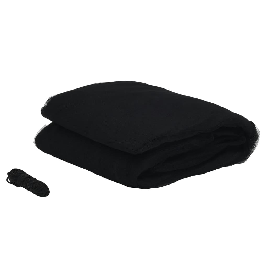 VidaXL Moskitonetz für Regenschirm 220 Mesh φ330x250 cm schwarz