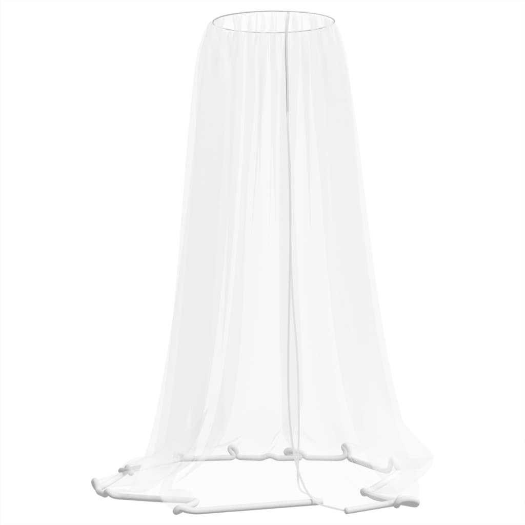 VidaXL Moskitonetz für Regenschirm 220 Mesh φ300x230 cm weiß