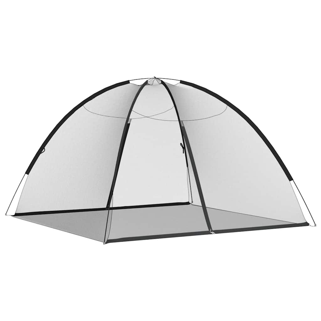 Vidaxx Moskitonetz mit Türen Mongolei 220 Mesh 200x200x135 cm schwarz