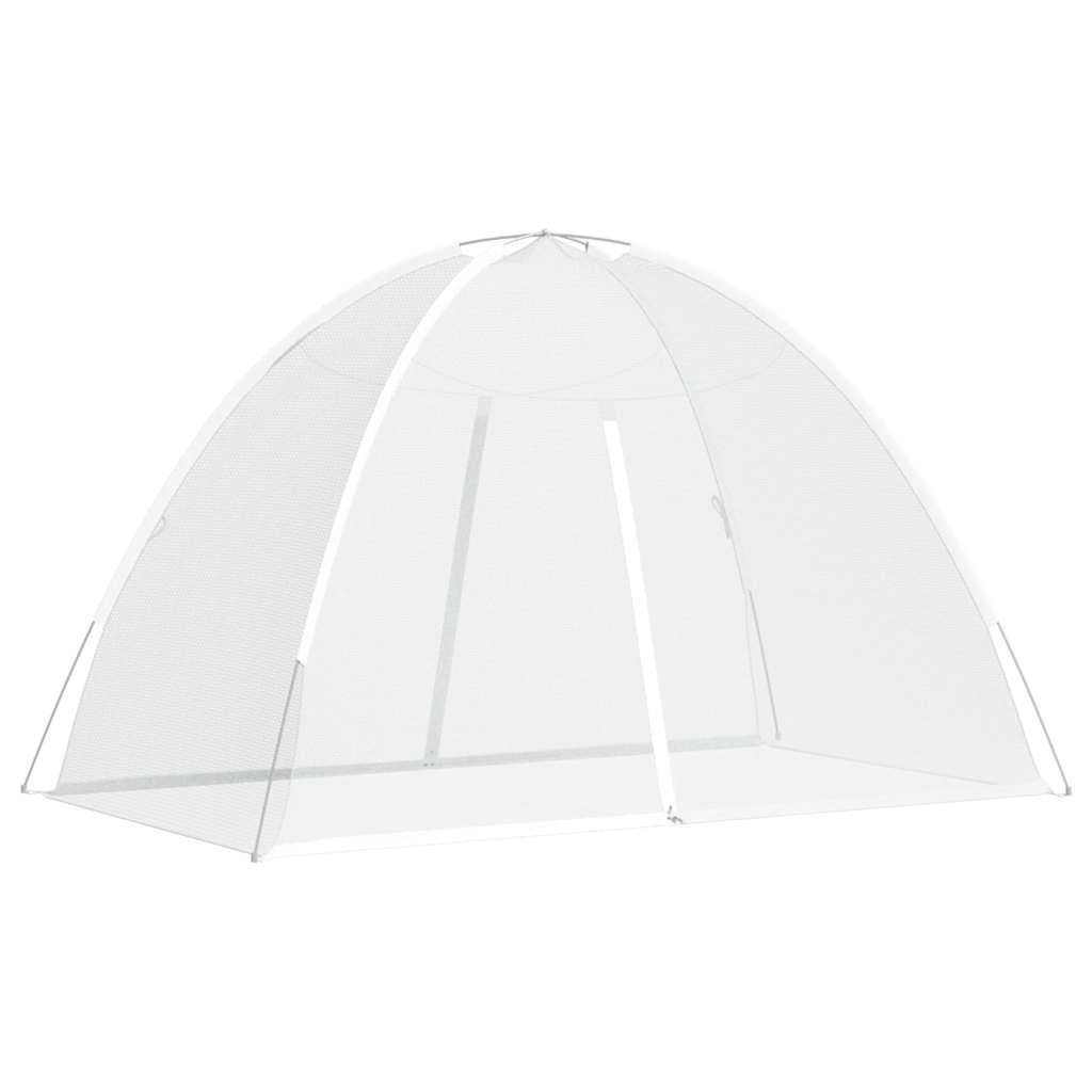 Vidaxx Moskitonetz mit Türen Mongolei 220 Mesh 200x120x130 cm weiß