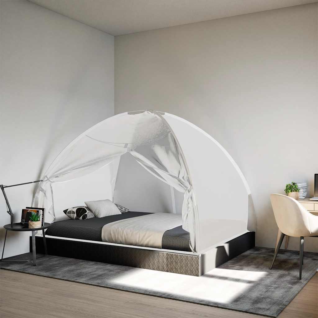 Vidaxx Moskitonetz mit Türen Mongolei 220 Mesh 200x150x140 cm weiß