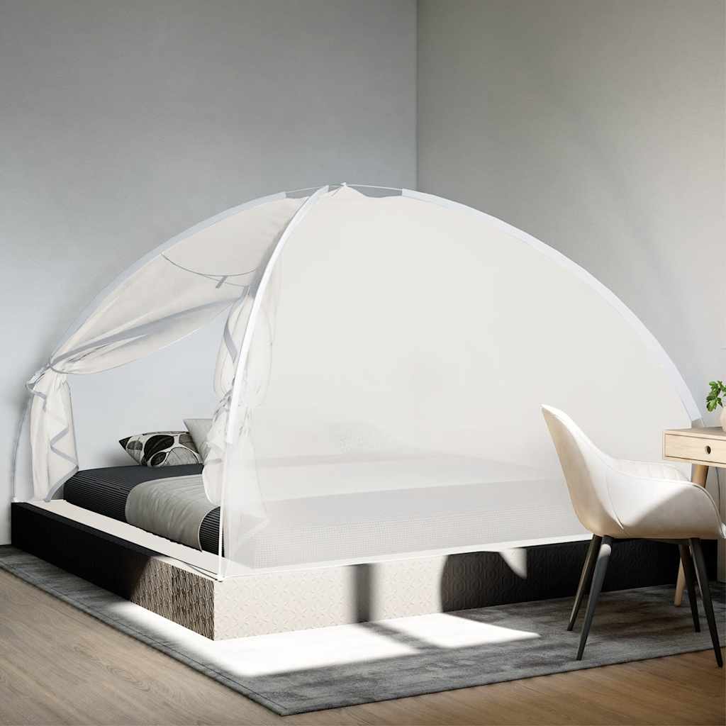 Vidaxx Moskitonetz mit Türen Mongolei 220 Mesh 200x200x130 cm weiß