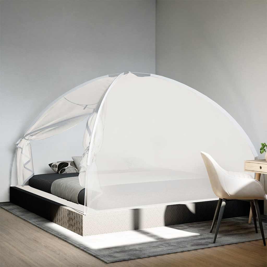 Vidaxx Moskitonetz mit Türen Mongolei 220 Mesh 200x200x130 cm weiß