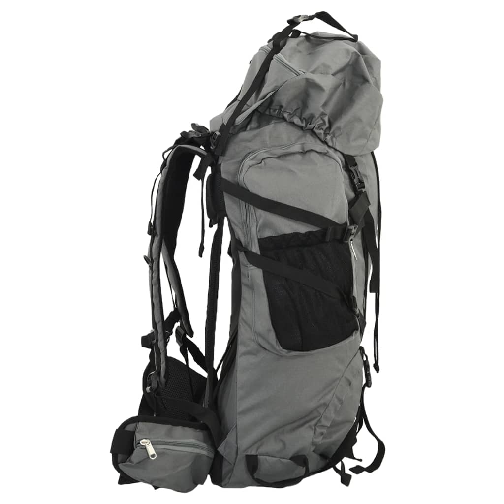VidaXL Wanderrucksack 60 l Oxford-Stoff grau