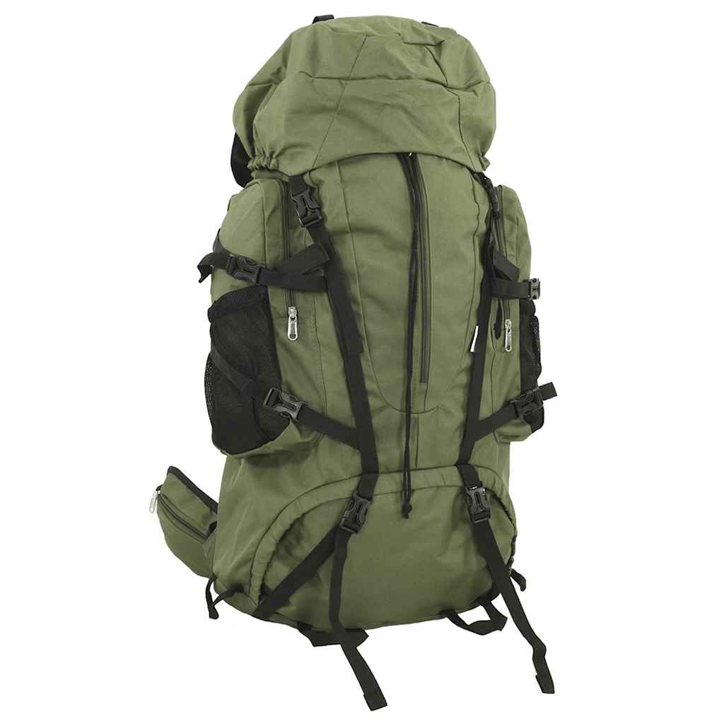 VidaXL Wanderrucksack 60 l Oxford-Stoff Armeegrün