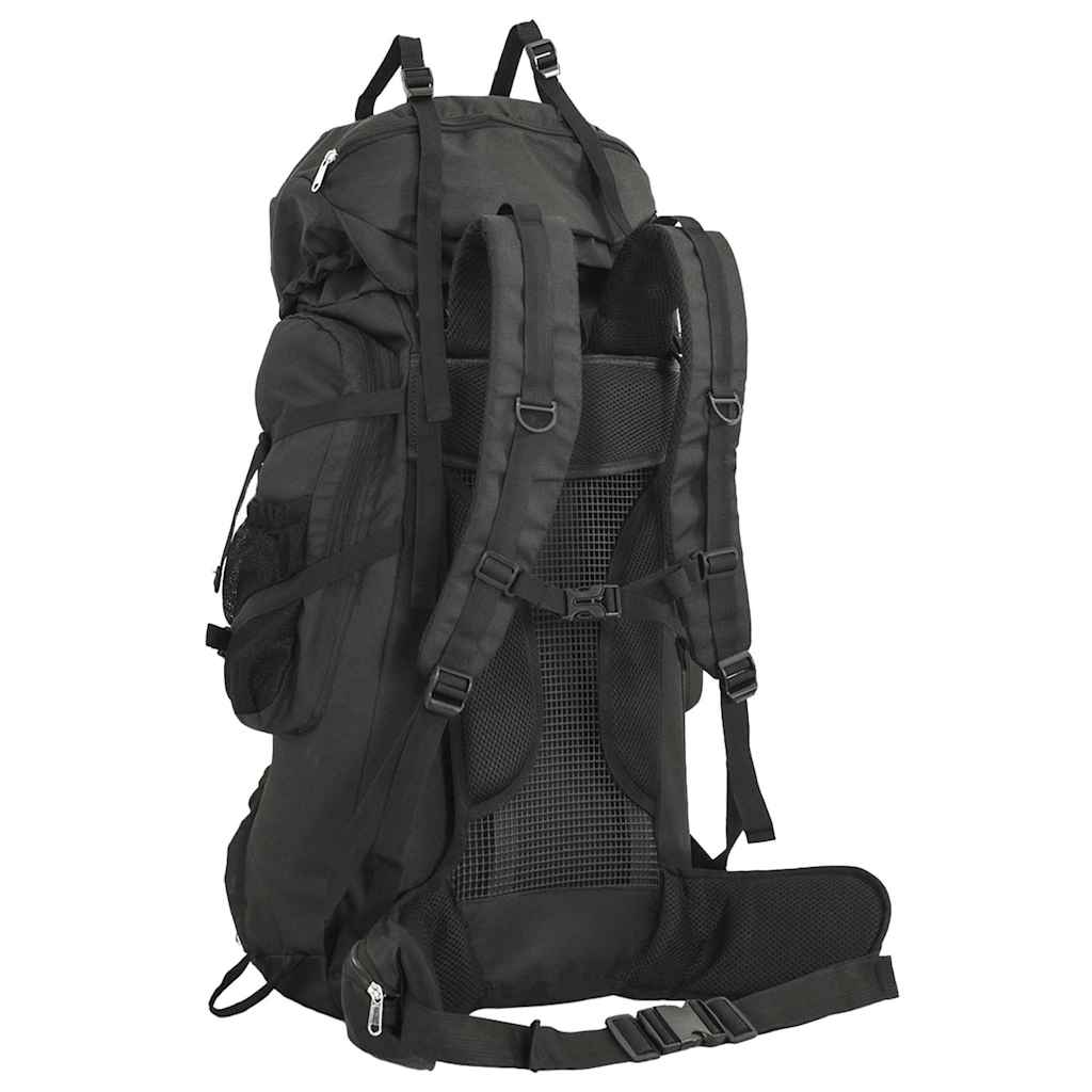 VidaXL Wanderrucksack 80 l Oxford-Stoff schwarz