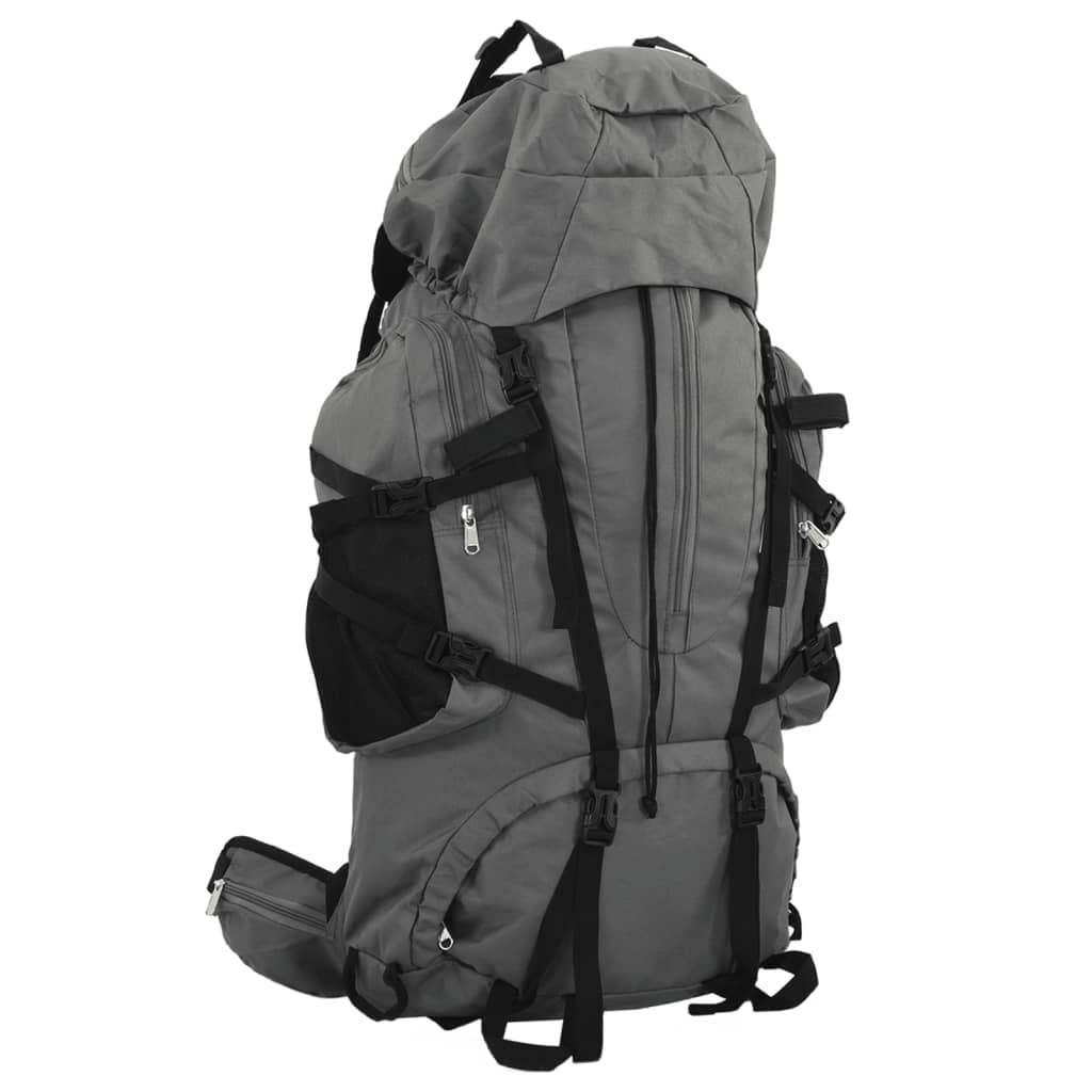 VidaXL Wanderrucksack 80 l Oxford-Stoff grau