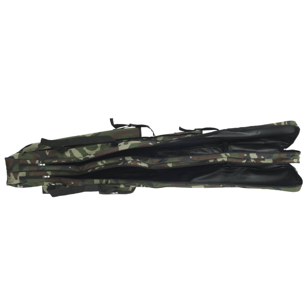 VidaXL Angelrutentasche 150 cm Camouflage Oxford-Stoff grün