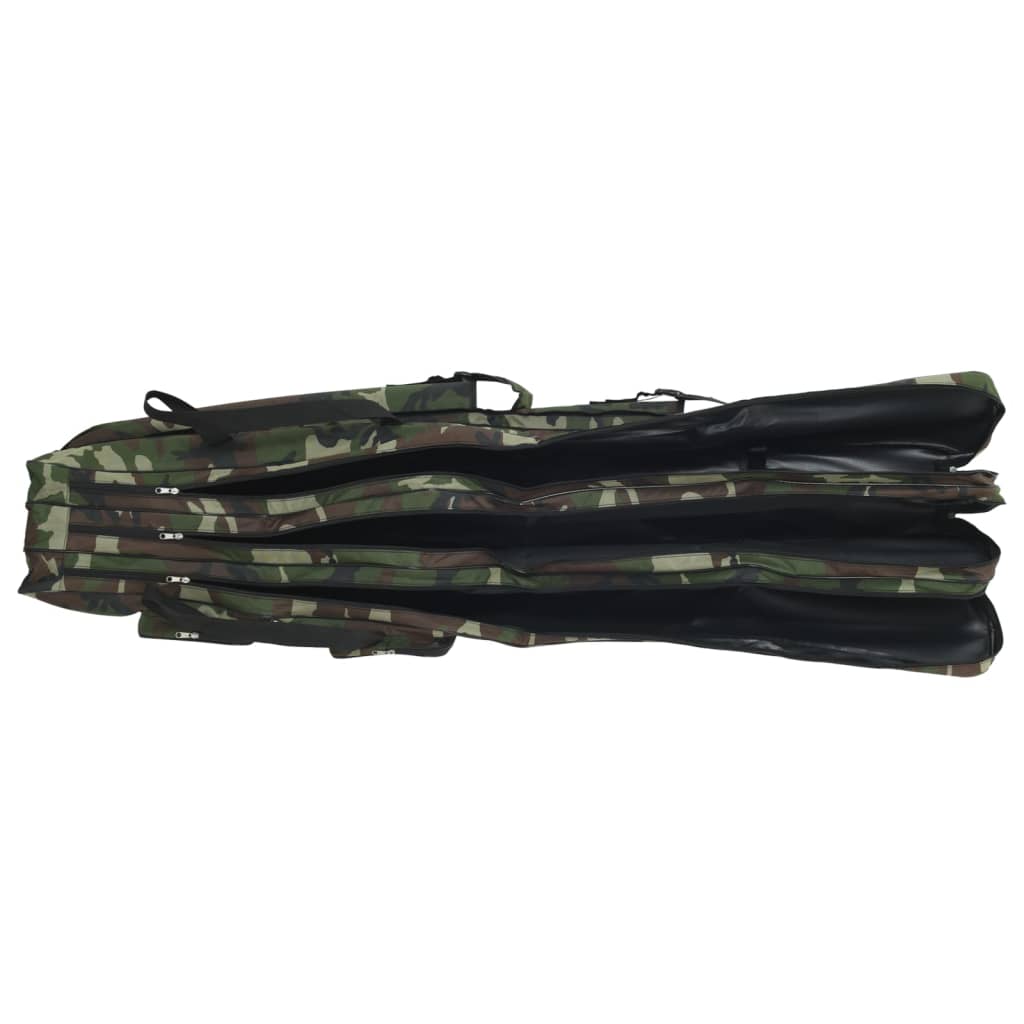 VidaXL Angelrutentasche 150 cm Camouflage Oxford-Stoff grün