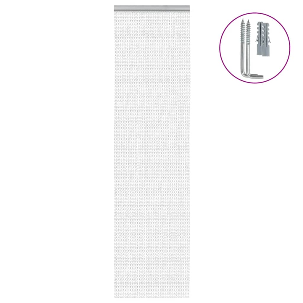 Vidaxx Fliegenvorhangketten 56x186 cm Aluminium