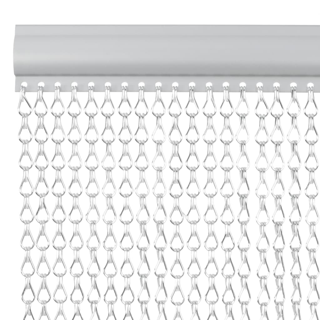 Vidaxx Fliegenvorhangketten 90x200 cm Aluminium