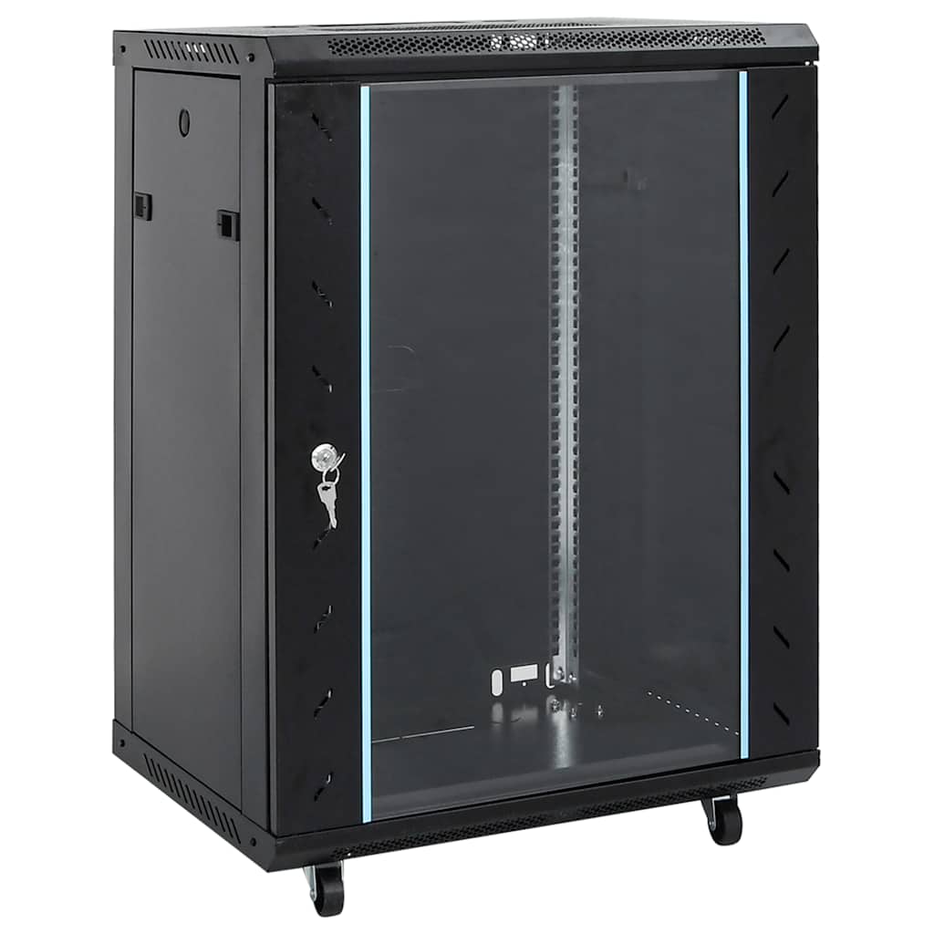 Vidaxxl Netzwerkschrank mit Drehrädern 15u IP20 19 53x40x80 cm