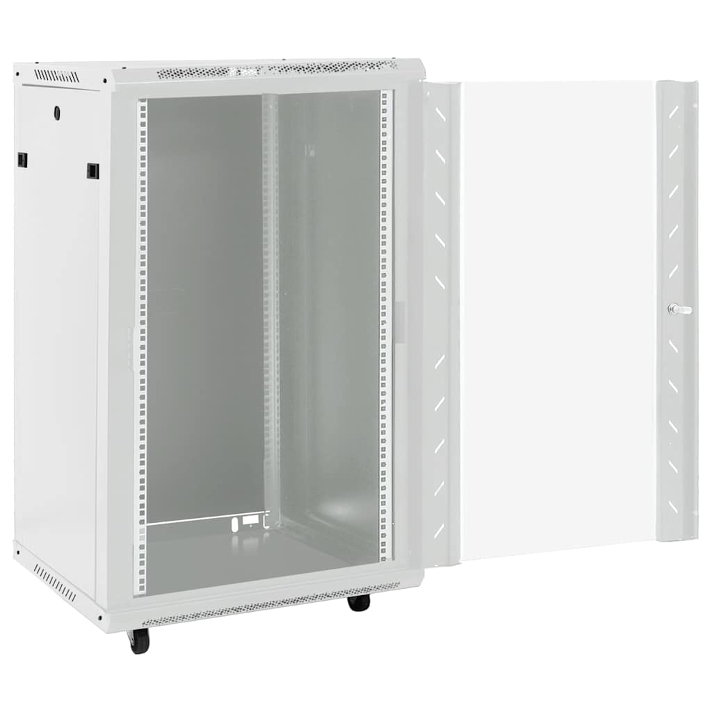 VidaXL Netzwerkschrank mit Rollen 18U 19 IP20 60x60x100 cm