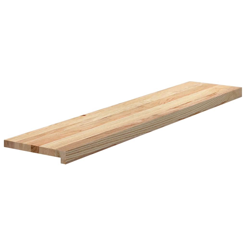Vidaxx Treppenstufen 4 Stück 120x30x2 cm unbehandelte massive Eiche