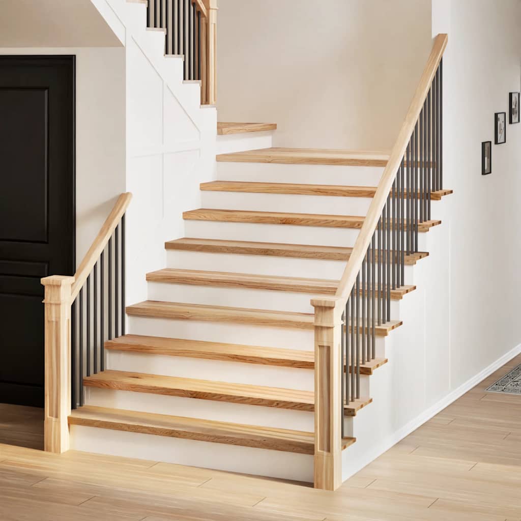 Vidaxx Treppenstufen 2 Stk. 120x25x2 cm unbehandelte massive Eiche