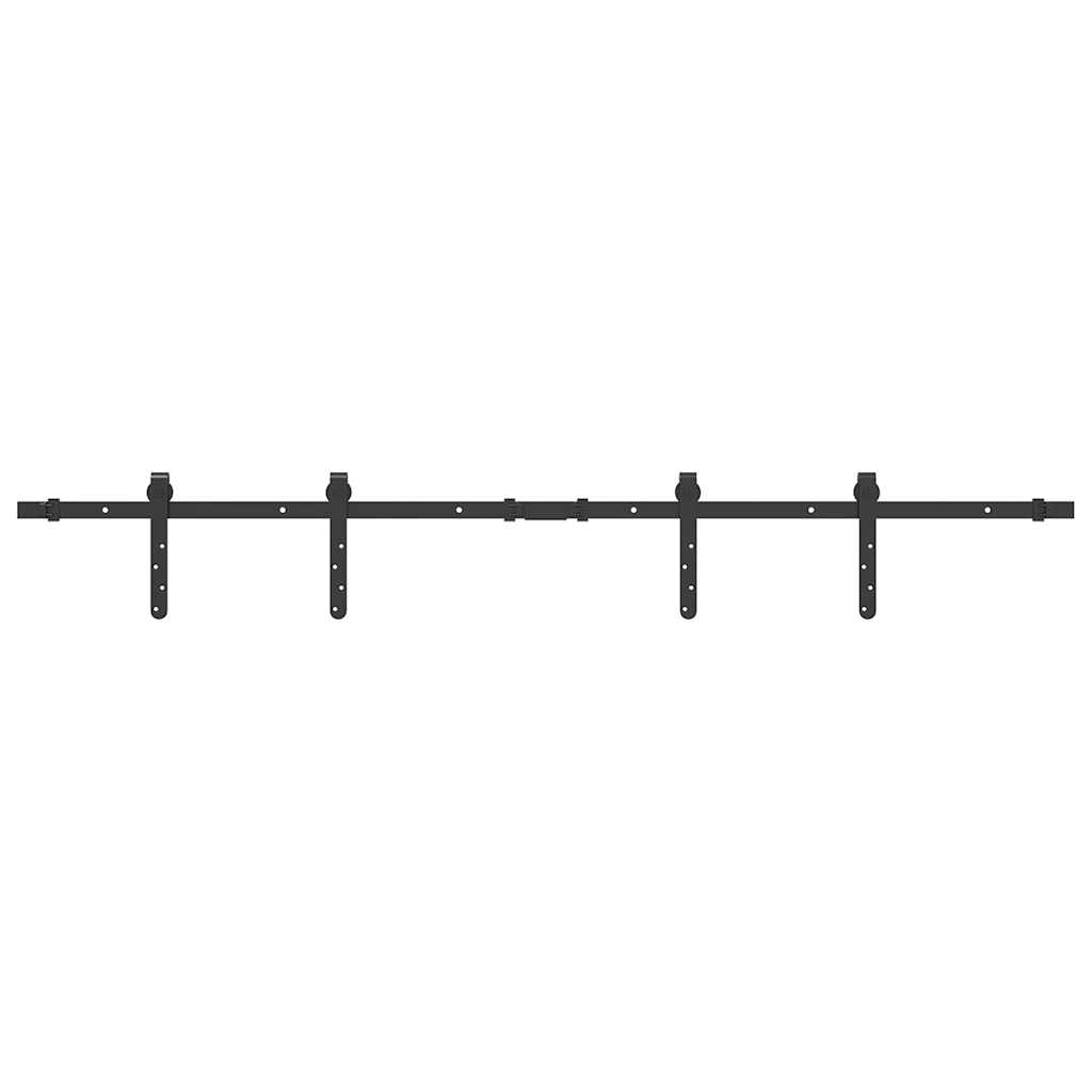 Vidaxx Aufhängeset für Schiebetür 152 cm Kohlenstoffstahl