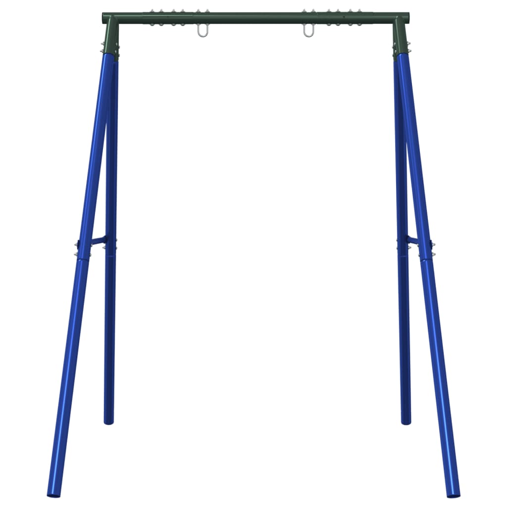 Vidaxx Outdoor-Schaukelgestell mit 2 Aufhängehaken, blauer Stahl