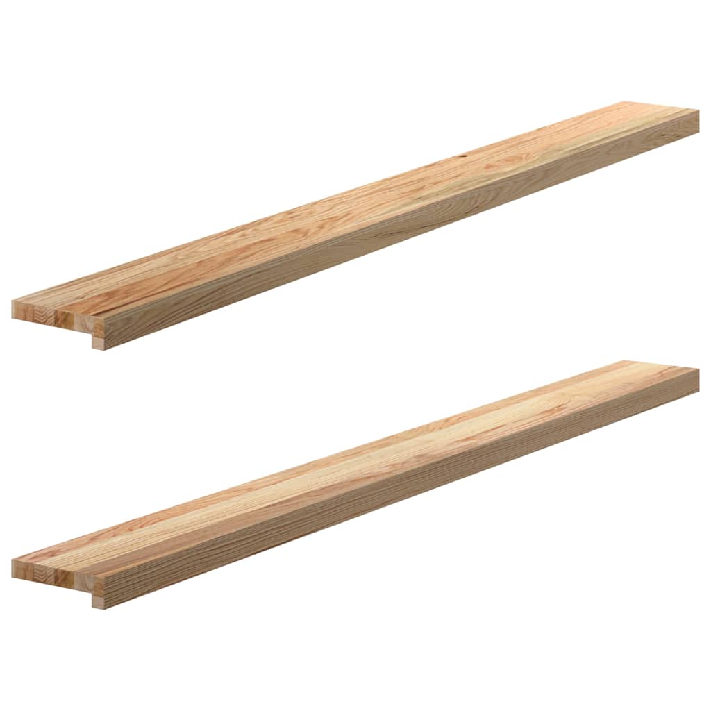 Vidaxx Fensterbänke 2 Stück unbehandelt 160x15x2 cm massive Eiche