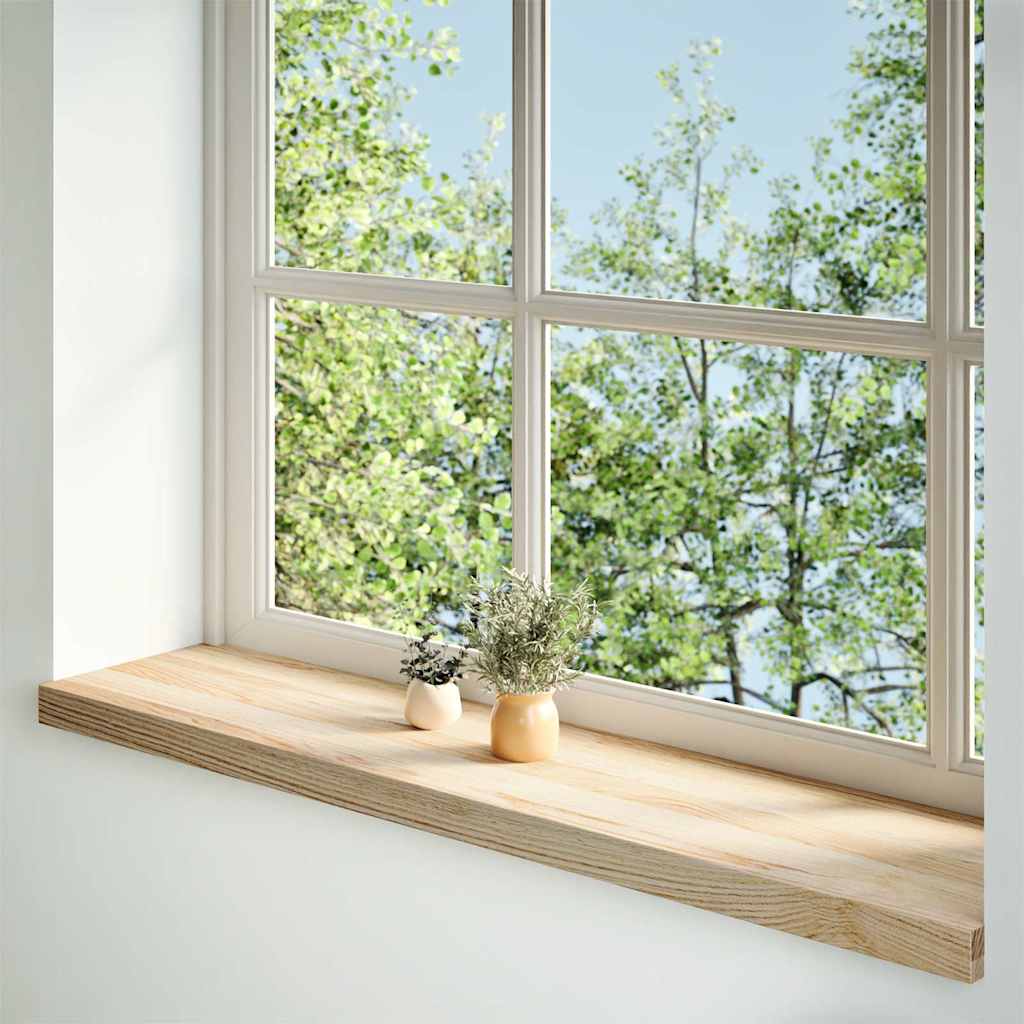 Vidaxx Fensterbänke 2 Stück unbehandelt 120x25x2 cm massive Eiche