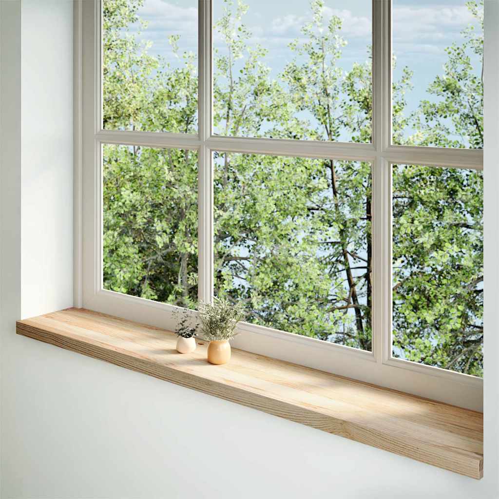 Vidaxx Fensterbänke 2 Stück unbehandelt 160x25x2 cm massive Eiche