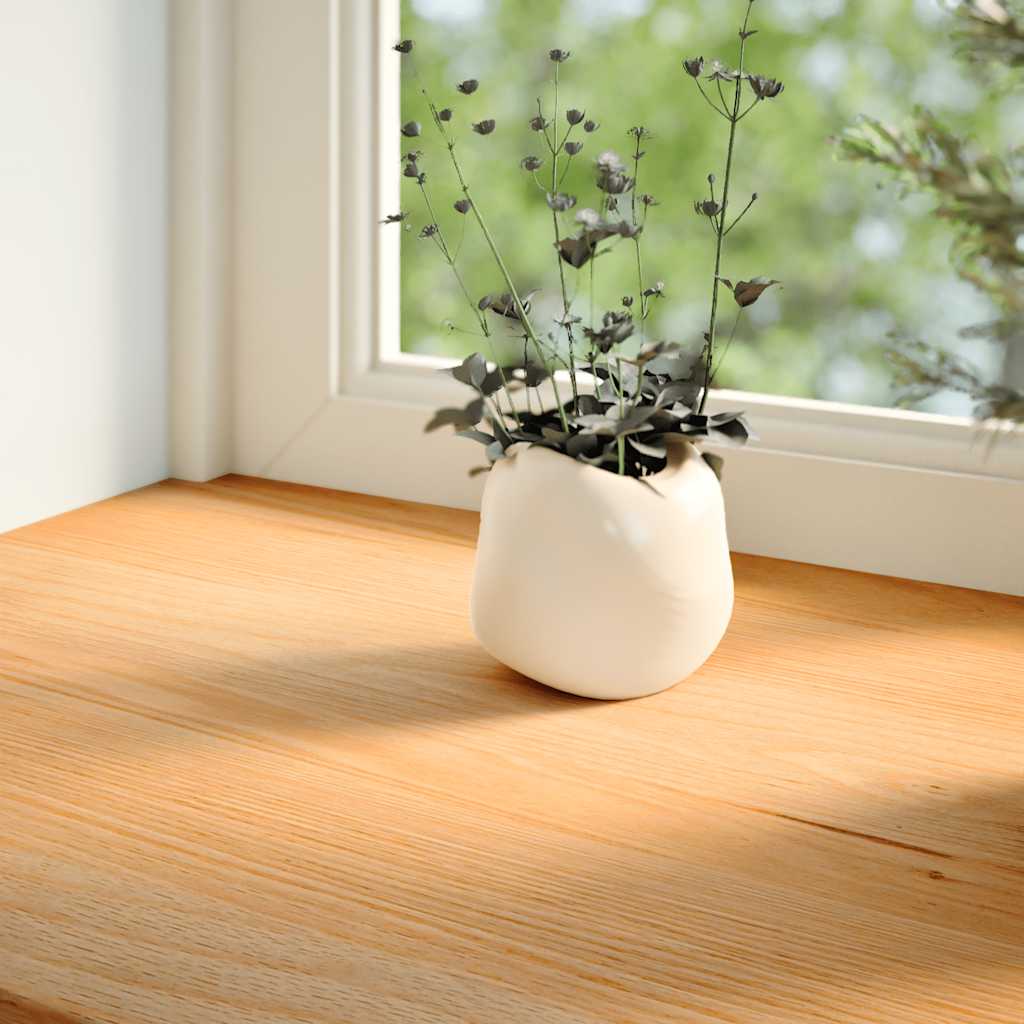 Vidaxx Fensterbänke 2 Stk. 110x15x2 cm Eiche massiv hellbraun