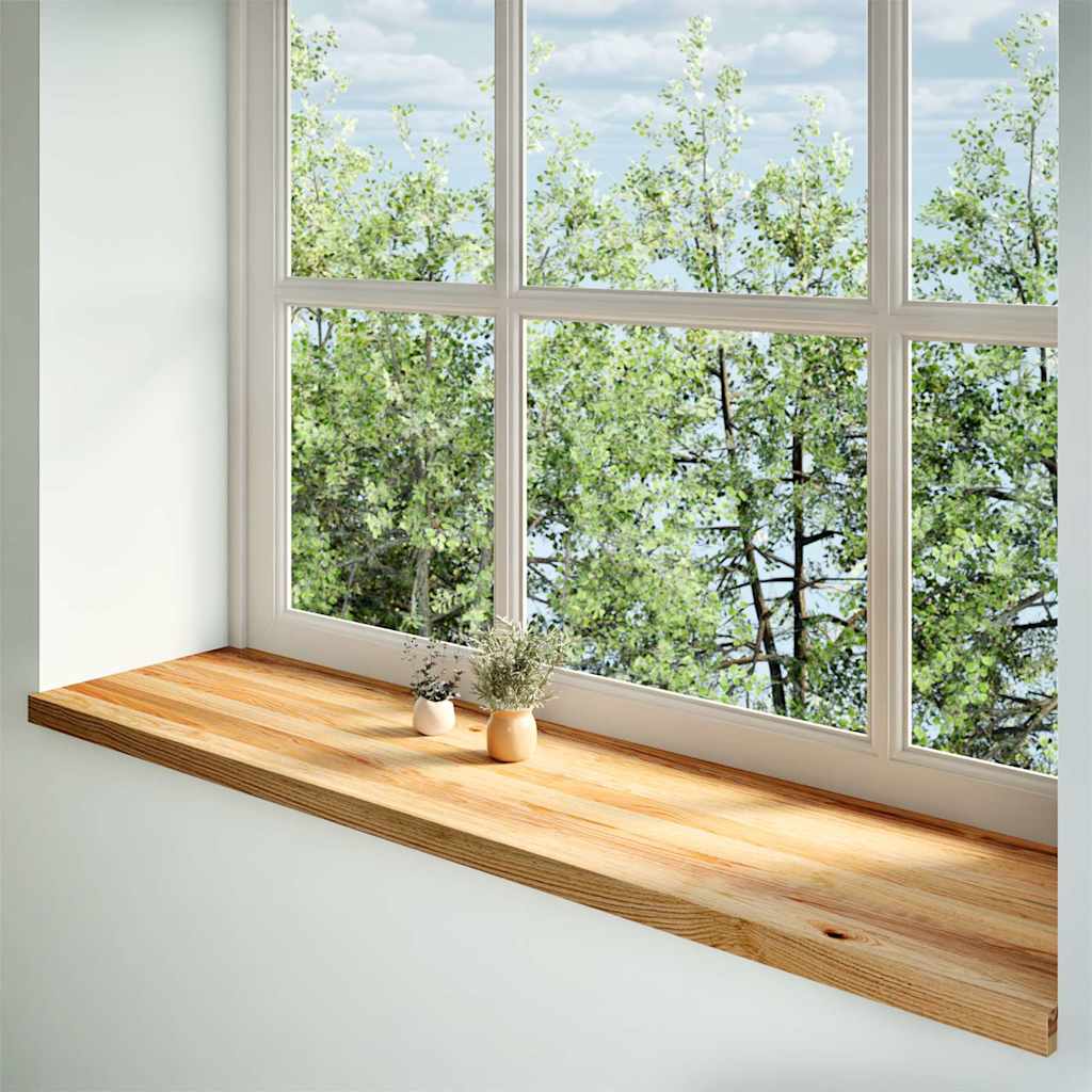 Vidaxx Fensterbänke 2 Stk. 160x40x2 cm Eiche massiv hellbraun