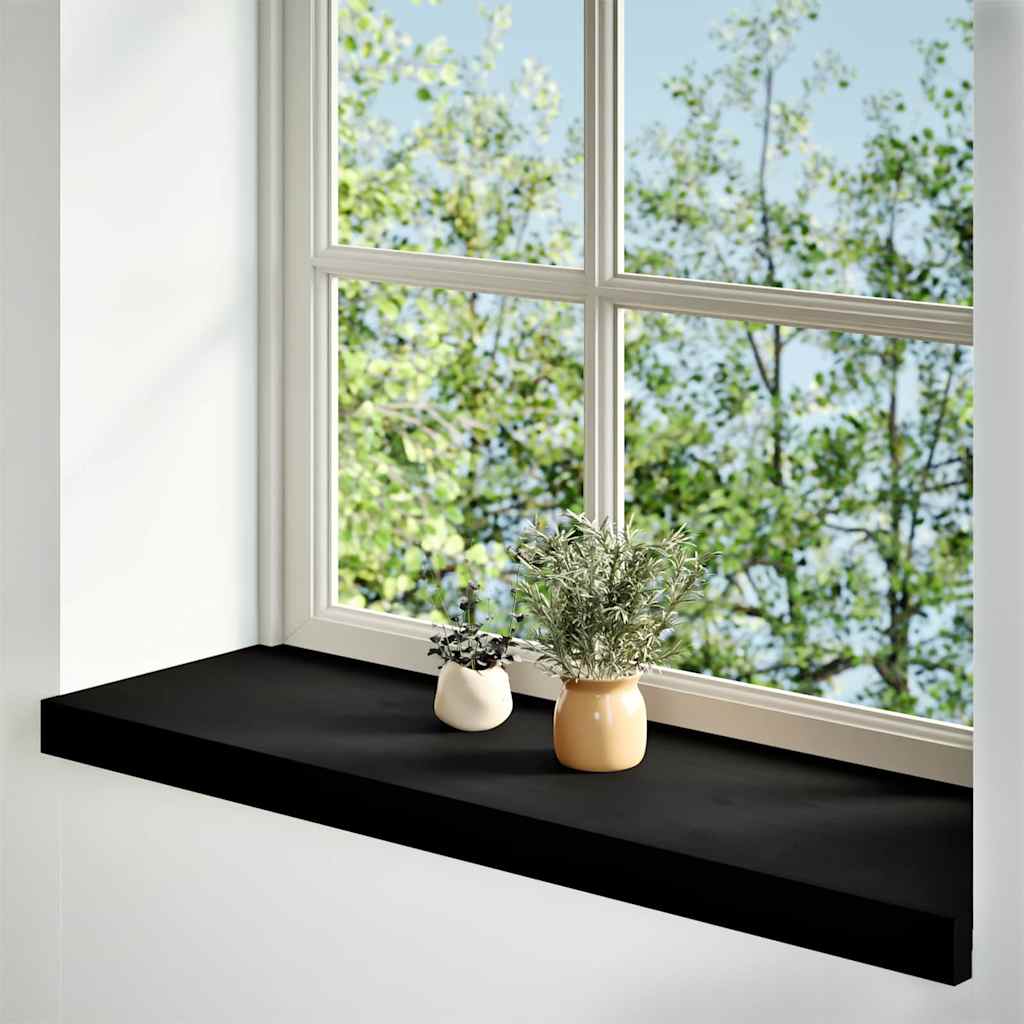 Vidaxx Fensterbänke 2 Stk. 90x30x2 cm Eiche massiv dunkelbraun