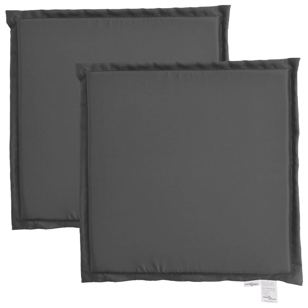 Vidaxx Gartensitzkissen 2 Stück quadratisch 45x45x2 cm anthrazit