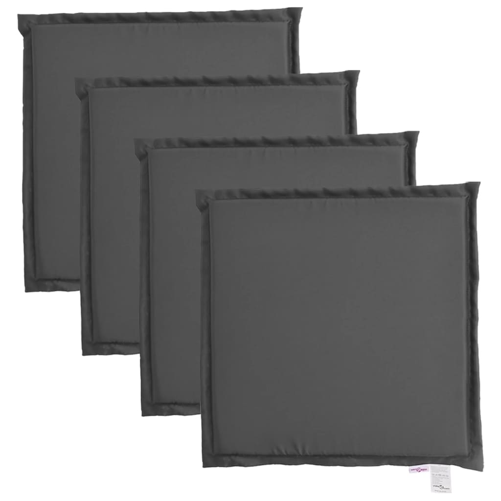 Vidaxx Gartensitzkissen 4 Stück quadratisch 45x45x2 cm Anthrazit