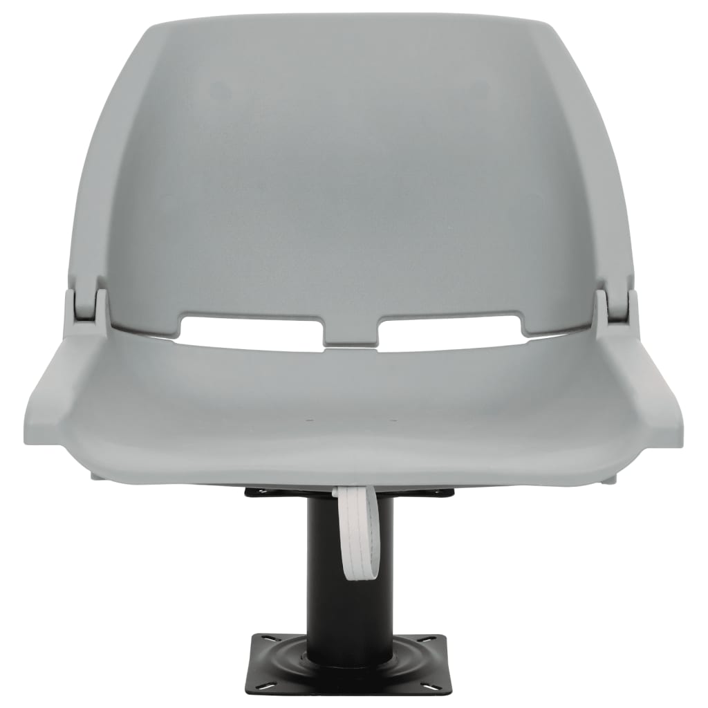 VidaXL 2-teiliges Bootsstuhl-Set klappbar 48x51x41 cm grau