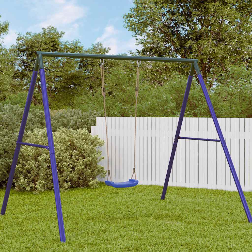 VidaXL Schaukelsitz für Kinder, 1-Personen-verstellbares Seil, blau