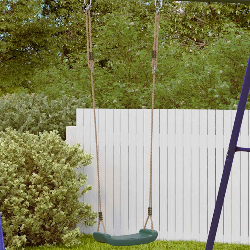 VidaXL Schaukelsitz für Kinder, 1-Personen-verstellbares Seil, grün