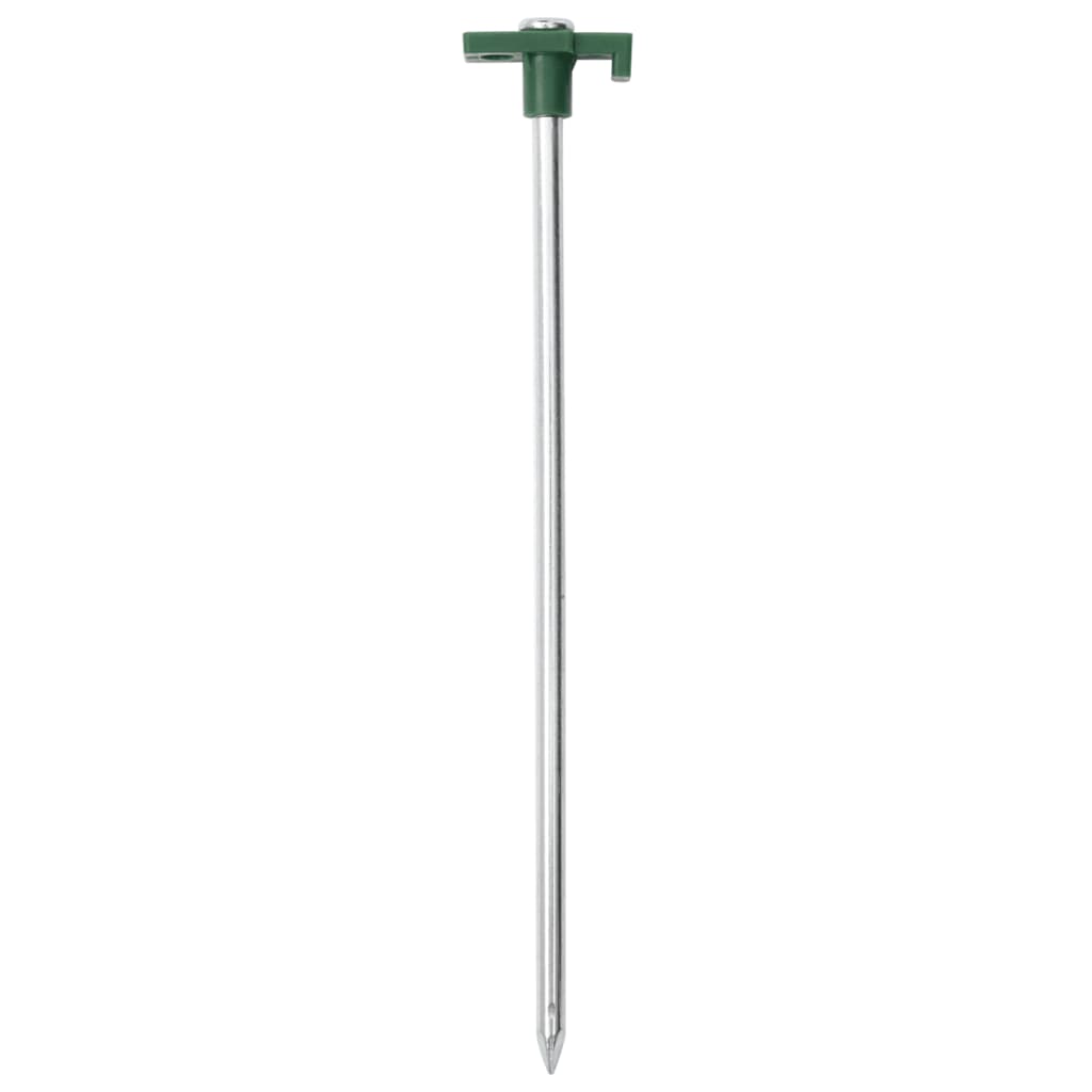 Vidaxl Zeltheringe 24 Stück 7 mm 25 cm verzinkter Stahl Polypropylen