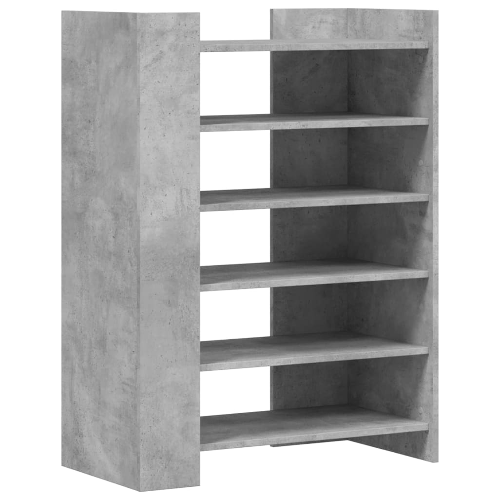 VidaXL Schuhschrank 74,5x37,5x100 cm Holzwerkstoff Betongrau