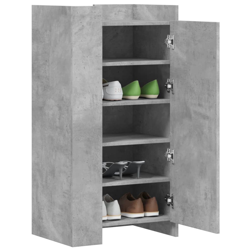 Vidaxx Schuhschrank 52x37,5x100 cm Holzwerkstoff betongrau
