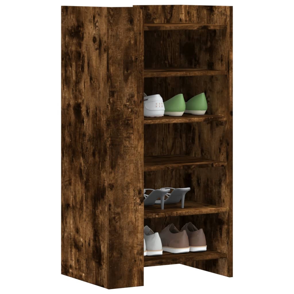 Vidaxx Schuhschrank 52x37,5x100 cm verarbeitetes Holz, geräucherte Eiche