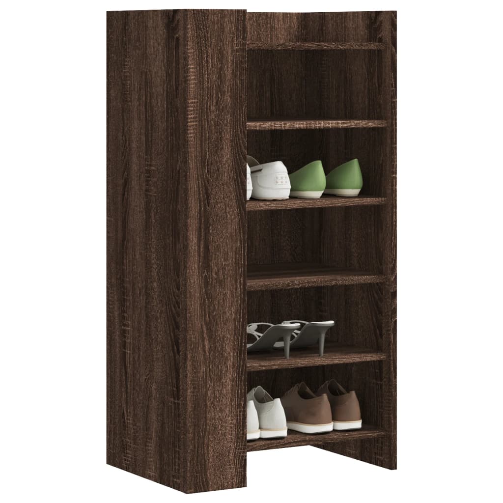 Vidaxx Schuhschrank 52x37,5x100 cm, fertiges Holz, braune Eiche