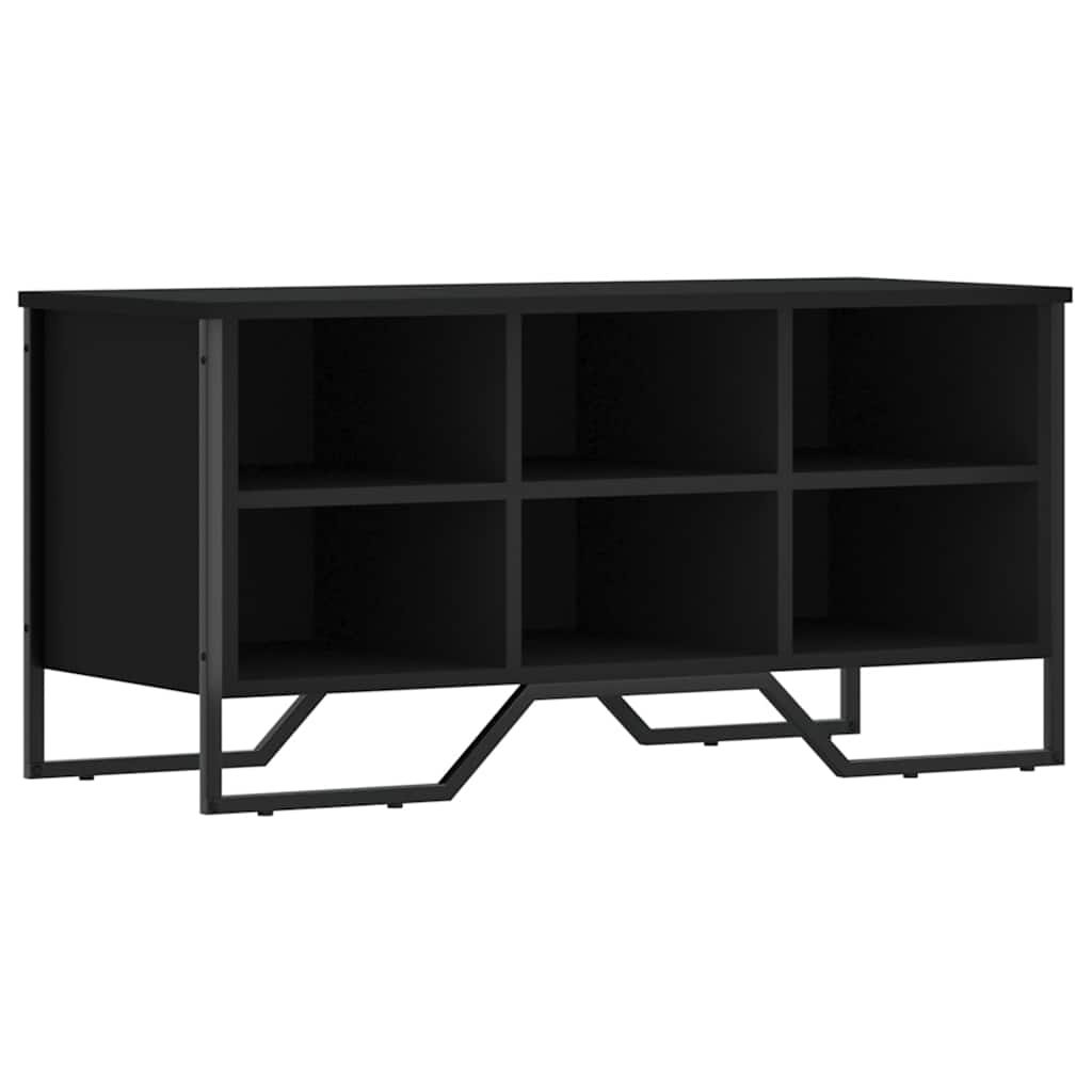 Vidaxx Schuhschrank 90x38x45,5 cm lackiertes Holz schwarz