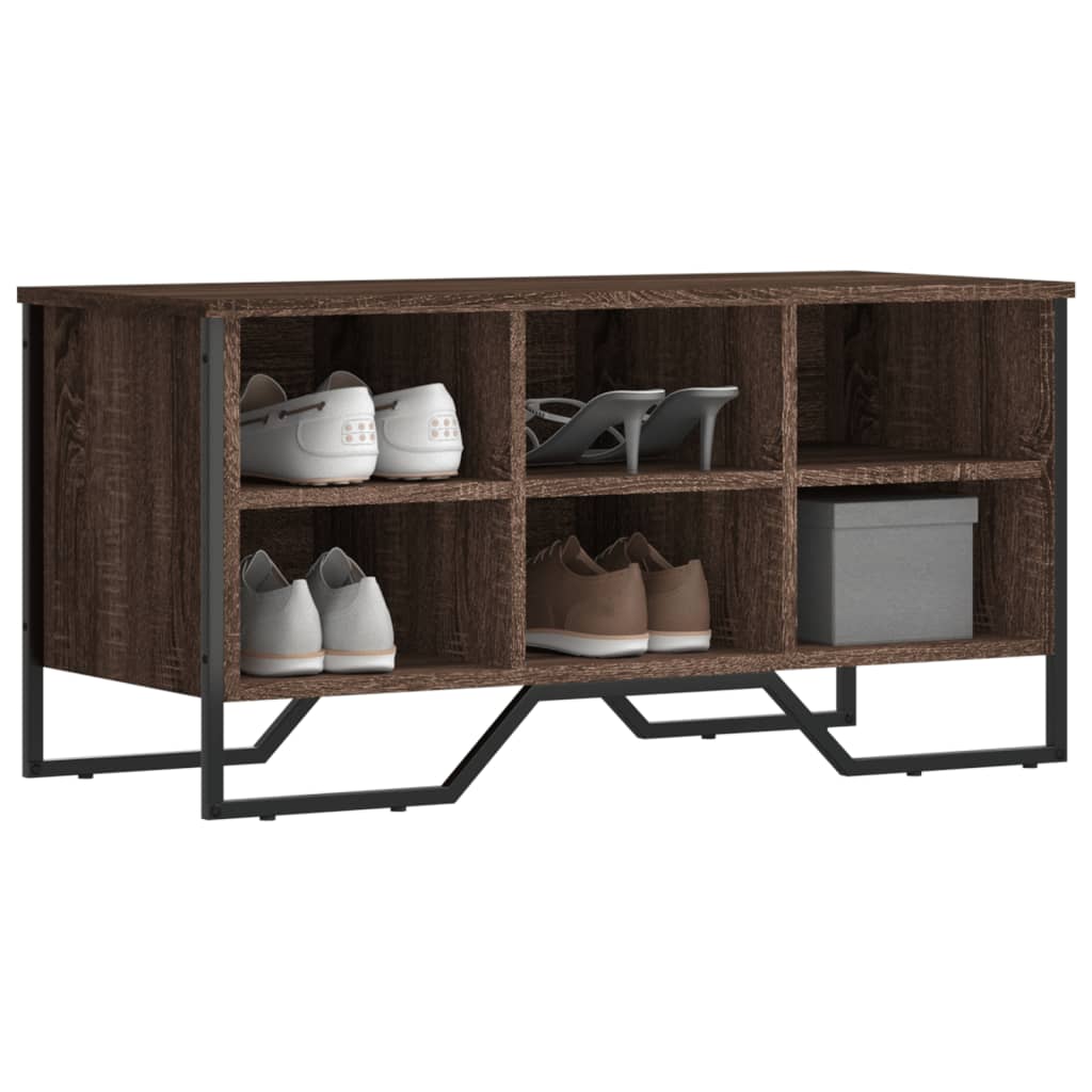 Vidaxx Schuhschrank 90x38x45,5 cm, fertiges Holz, braune Eiche
