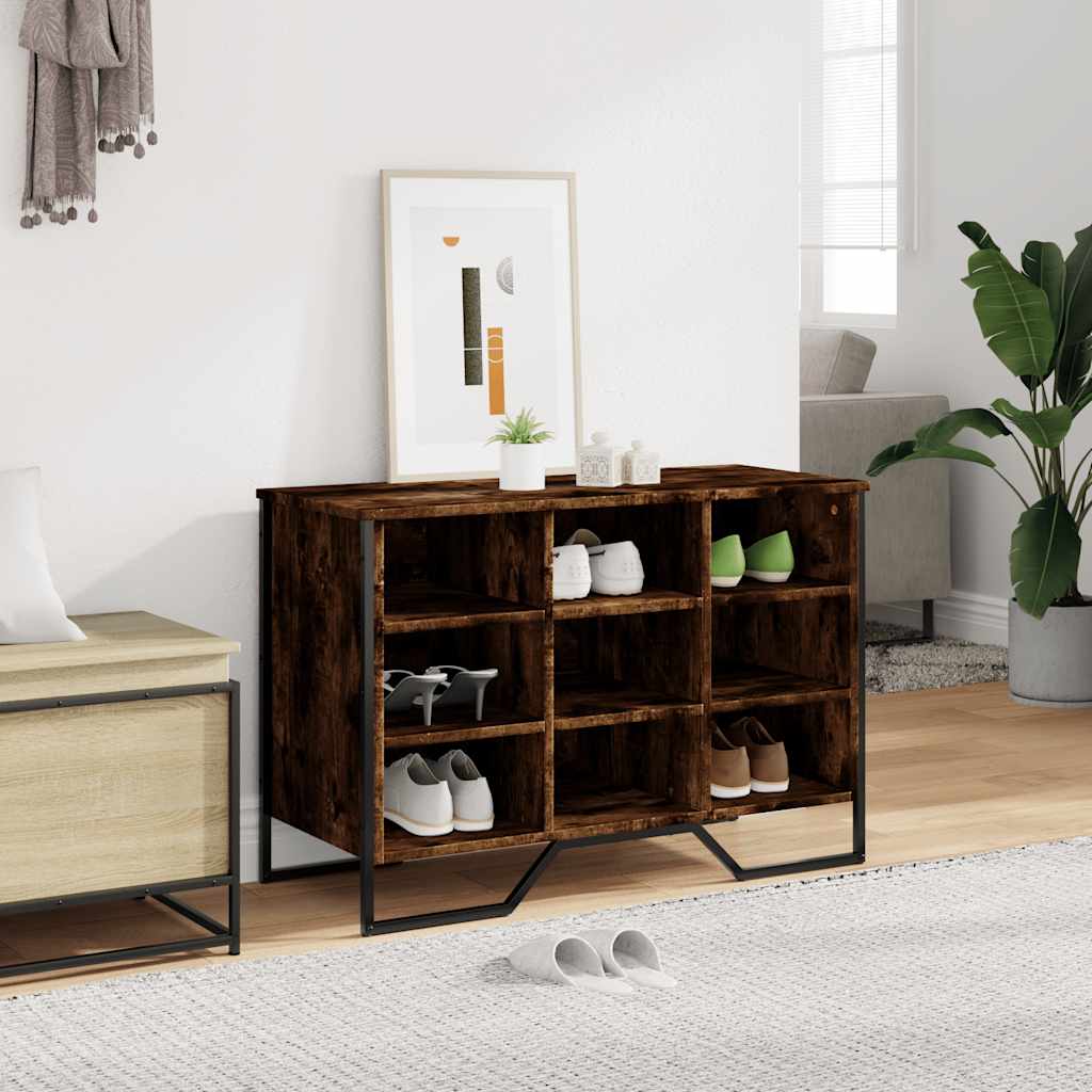 Vidaxx Schuhschrank 90x38x61,5 cm verarbeitetes Holz, geräucherte Eiche