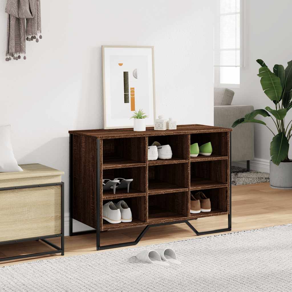 Vidaxx Schuhschrank 90x38x61,5 cm, fertiges Holz, braune Eiche